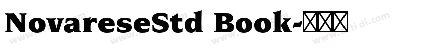 NovareseStd Book字体转换